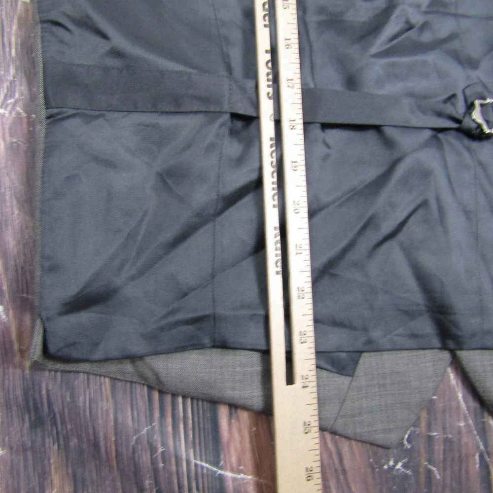 Jos. A. Bank Suit Vest Mens Large Grey 100% Wool Travelers Collection Tailored
